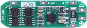 Li-ion Lithium Battery Charger Protection Board 18650 BMS Li-ion Lithium Battery Charger Module for Drill Motor(3S 10A Standard)