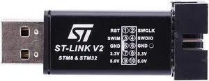 Simulator Download Programming 5V 3.3V Simulator Download Programmer Programming LED Indicator for ST-LINK V2 STM8/STM32