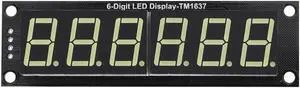 0.56in LED Digital Tube Display Control Module TM1637 LED Display Tube Clock Module 6-Digit 7-segment