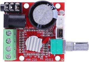 Wireless Audio Receiver DC 8V-12V PAM8610 Mini Hi-Fi Audio Stereo Amplifier Board Dual Channel D Class 3.5MM Input Jack