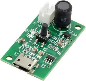DC 5V USB Mini Humidifier DIY Kits Mist Maker and Driver Circuit Board Mini Oscillating Fogger Atomization Film Atomizer Sheet(Module)