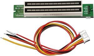 Dual Channel 12 Bit LED Music Spectrum Level Indicator Light 7-12V VU Meter Stereo Amplifier Board DIY Electronic Kits(Finished Product)
