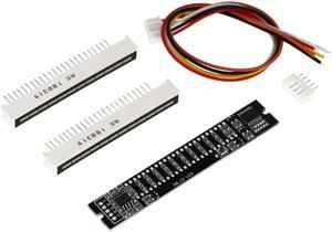 Dual Channel 12 Bit LED Music Spectrum Level Indicator Light 7-12V VU Meter Stereo Amplifier Board DIY Electronic Kits(DIY)
