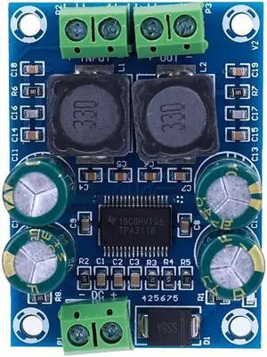 XH-M311 Mono Digital Sound Amplifier Module 60W TPA3118 Mono Channel Mini Amplifier Board DC10-24V Class D for Electronic DIY