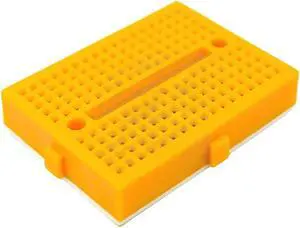 SYB-170 Mini Solderless Prototype Breadboard 170 Holes PCB Bread Board 35x47mm for Small DIY Kits(Yellow)