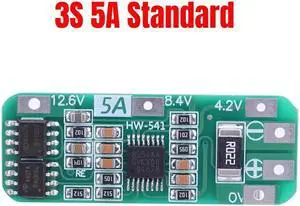 3S BMS Balance 11.1V 12.6V/14.8V 16.8V Li-ion Lithium Battery Charger Protection Board 5A Standard