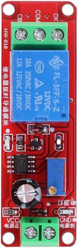 NE555 Monostable Switch Delay Board 12V Delay Timer Switch Adjustable Module Pulse Generation Duty Cycle Electronic Components