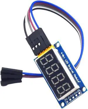 74HC595 Digital Display Module 0.4 Inch LED Nixie Tube Display Module 3.3-5V 4-Digit