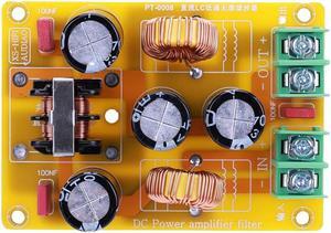 DC LC Low Pass Filter 2A EMI Eliminate Electromagnetic Interference Switch for Car Amplifier Noise Filtering