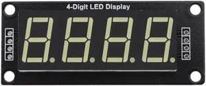 0.56 Inch LED Board TM1637 Driver 4-Digit Digital Display Module 5V TM1637.h Display Multicolors Digital I/O 2 Pins(White) 0.56 Inch LED Board TM1637 Driver 4-Digit Digital Display Module 5V TM1637.h Display Multicolors Digital I/O 2 Pins(White)