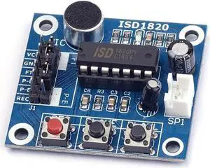 ISD1820 Voice Recording Recorder Module DC 3-5V Professional Voice Recording Recorder Board with Mic Sound Audio Loudspeaker