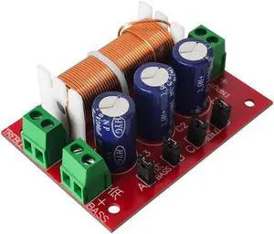 YLY-2088 2 Way Crossover Filters Module 400W Audio Speaker Frequency Divider Adjustable Full Range Treble Bass Welding Free