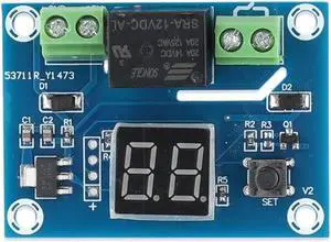 XH-M662 Countdown Timer Module 1-60minutes/1-24h Countdown Timing Delay Switch Module LED Display Adjustable for Motor Control