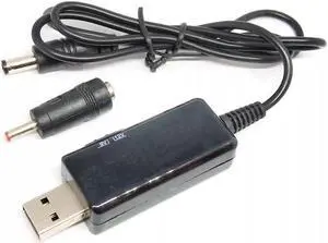 Voltage Step Up Converter Cable 3.5x1.35mm Connecter USB Power Voltage Boost Converter with LED Display for Fan Wireless Router(KWS 912V)