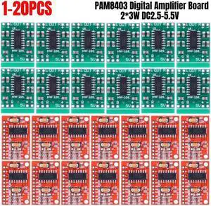 2PCS PAM8403 Digital Amplifier Board Super Mini Digital Amplifier Board 2*3W DC2.5-5.5V Audio Speaker Sound Amplifier Board
