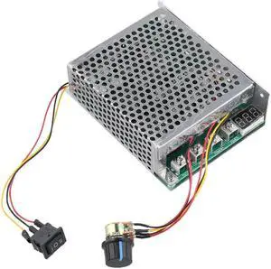 Motor Driver Controller Board DC 10-55V DC Motor Drive Controller Module 100A 12V 24V 48V Forward/Reverse Electronic Components(Onboard Case)