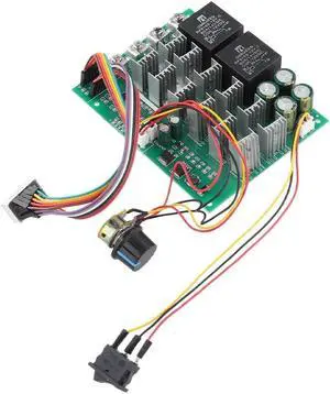 Motor Driver Controller Board DC 10-55V DC Motor Drive Controller Module 100A 12V 24V 48V Forward/Reverse Electronic Components(External)