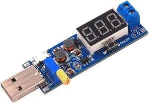 DC-DC Booster Power Supply Voltage Stabilizing Module Adjustable DC 1.2V-24V 5V To 3.3V/9V/12V/24V Output Display Voltage