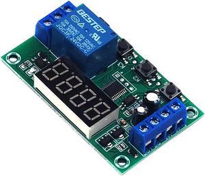 LED Delay Timer Control Switch Board Adjustable 24V Relay Module Cycle Triggered Delay Power Outage for Motor Light Strip