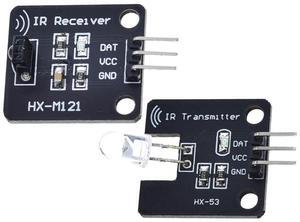 IR Transmitter and Receiver Sensor Kit Digital 38khz IR Transceiver Module 5V for Arduino Electronic Building Block(1set)
