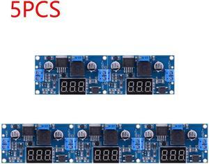 LM2596 DC-DC Step-Down Module Input 25V-40V Output 1.25V-37V Electronic Voltage Stabilizer 3A Buck Converter With Displa(5PCS)