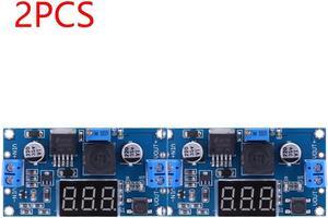 LM2596 DC-DC Step-Down Module Input 25V-40V Output 1.25V-37V Electronic Voltage Stabilizer 3A Buck Converter With Displa(2PCS)