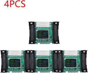 Type-C LCD Display Battery Capacity Tester MAh MWh 18650 Lithium Battery Capacity Detector Module 0-9999mAh Accessories(4PCS)