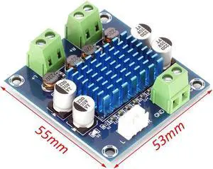 TPA3110 XH-A232 30W+30W 2.0 Channel Digital Stereo Audio Power Amplifier Board DC 8-26V 3A C6-001(A232 with terminal)
