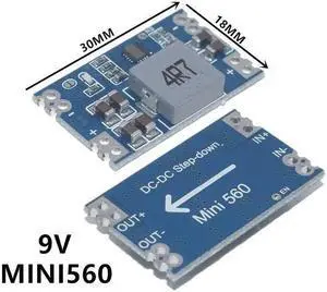 High Efficiency Output 9V 5A mini560 Step Down DC-DC Converter Voltage Regulator Buck Stabilized Power Supply Module
