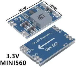 High Efficiency Output 3.3V 5A mini560 Step Down DC-DC Converter Voltage Regulator Buck Stabilized Power Supply Module High Efficiency Output 3.3V 5A mini560 Step Down DC-DC Converter Voltage Regulator Buck Stabilized Power Supply Module