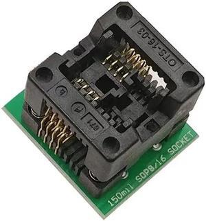 SOP16 to DIP8 Wide-body Seat Wide 200mil-209mil Programmer SOP8 Adapter Socket for EZP2010 EZP2013 CH341A IC test