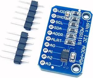 16 Bit I2C ADS1115 Module ADC 4 channel with Pro Gain Amplifier  RPi
