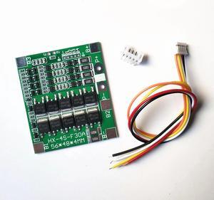 4S 30A 14.8V Li-ion Lithium 18650 Battery BMS Packs PCB Protection Board Balance Integrated Circuits(Green)