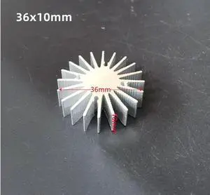 36x10mm Aluminium Heat Sink for 20W 30W 50W 100W High Power COB LED Light