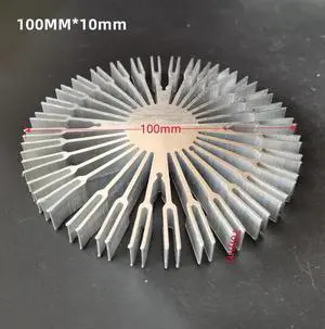 100x10mm Aluminium Heat Sink for 20W 30W 50W 100W High Power COB LED Light