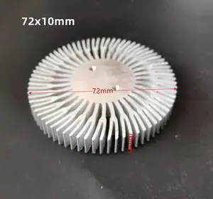 72x10mm Aluminium Heat Sink for 20W 30W 50W 100W High Power COB LED Light