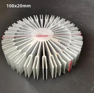 100x20mm Aluminium Heat Sink for 20W 30W 50W 100W High Power COB LED Light
