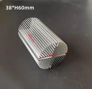 38x60mm Aluminium Heat Sink for 20W 30W 50W 100W High Power COB LED Light
