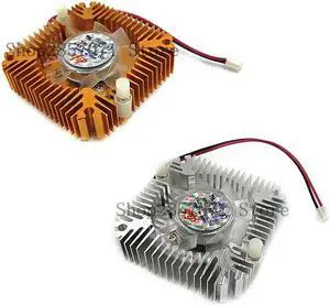 5pcs Aluminum Heatsink with fan for 5W/10W High Power LED light Cooling Cooler DC12V