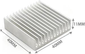 40x40x11mm Aluminum Heat Sink Radiator With Thermal Pad For Light DIY