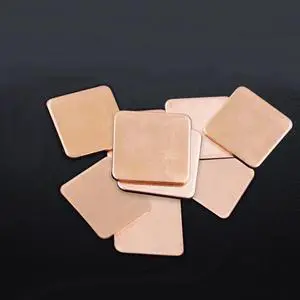 Heat Dissipation Copper Plate 15 * 15mm Thermal Conductivity Pure Copper Heatsink(2mm)
