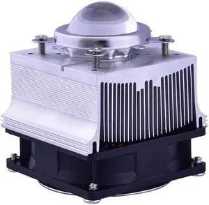 Led Cooling System 20-100W LED Aluminium Heat Sink Cooling Fan+60-90degree 44mm Lens + Reflector Bracket