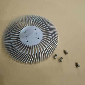 Silver Round LED Heatsink Radiator Aluminum 10W Heat Sink Radiator for Household Lamp Radiator Replaceable