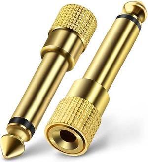 Jack 6.5 6.35mm Male Plug to 3.5mm Female Connector Headphone Amplifier Audio Adapter Microphone AUX 6.3 3.5 mm Converter(10pcs)