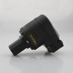 Rhodium Plated US Power Plug IEC Female Right Angled Mains Power Connector HIFI(IEC Female Plug)