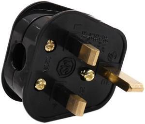 HI-End UK AC power cable Power Plug Connector UK 3 Pin Switch 250V 13A AC Power Plug(Black)