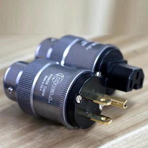Gold Plated US Power Plug Connector Power Cord Plug+IEC Female Connector  for CD player(Male and Female)