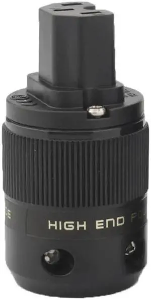 HIFI Switzerland power plug gold plated AC power plug, 10A/250V 15A/125V Audio Grade Power Connector HIFI Swiss Plug(Gold female plug)