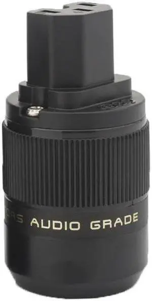 HIFI Switzerland power plug gold plated AC power plug, 10A/250V 15A/125V Audio Grade Power Connector HIFI Swiss Plug(rhodium female)