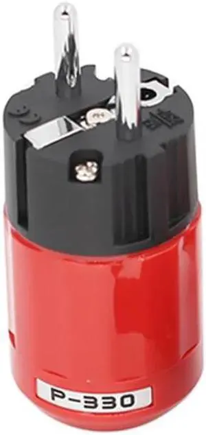 2pcs P-330 Power Plug Female Rhodium Plated plating Copper Connector